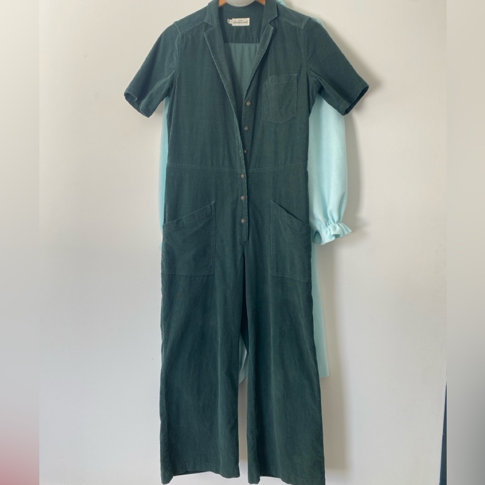 Bridge& Burn Forest Green Jumpsuit